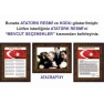 İstiklal Marşı ve Gençliğe Hitabe ve Atatürk Tablosu Çerçeveli - Üçlü Set ANICR41R3DY