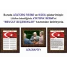 İstiklal Marşı ve Gençliğe Hitabe ve Atatürk Tablosu Çerçeveli - Üçlü Set ANICR41R3DY
