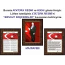İstiklal Marşı ve Gençliğe Hitabe ve Atatürk Tablosu Çerçeveli - Üçlü Set ANICR41R3DY