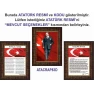 İstiklal Marşı ve Gençliğe Hitabe ve Atatürk Tablosu Çerçeveli - Üçlü Set ANICR41R3DY