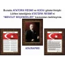 İstiklal Marşı ve Gençliğe Hitabe ve Atatürk Tablosu Çerçeveli - Üçlü Set ANICR41R3DY