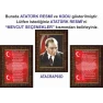 İstiklal Marşı ve Gençliğe Hitabe ve Atatürk Tablosu Çerçeveli - Üçlü Set ANICR42R3DY