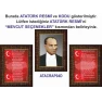 İstiklal Marşı ve Gençliğe Hitabe ve Atatürk Tablosu Çerçeveli - Üçlü Set ANICR42R3DY