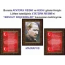 İstiklal Marşı ve Gençliğe Hitabe ve Atatürk Tablosu Çerçeveli - Üçlü Set ANICR42R3DY