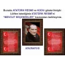 İstiklal Marşı ve Gençliğe Hitabe ve Atatürk Tablosu Çerçeveli - Üçlü Set ANICR42R3DY