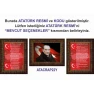 İstiklal Marşı ve Gençliğe Hitabe ve Atatürk Tablosu Çerçeveli - Üçlü Set ANICR42R3DY