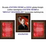 İstiklal Marşı ve Gençliğe Hitabe ve Atatürk Tablosu Çerçeveli - Üçlü Set ANICR42R3DY
