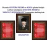 İstiklal Marşı ve Gençliğe Hitabe ve Atatürk Tablosu Çerçeveli - Üçlü Set ANICR42R3DY