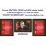 İstiklal Marşı ve Gençliğe Hitabe ve Atatürk Tablosu Çerçeveli - Üçlü Set ANICR42R3DY