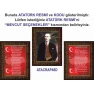 İstiklal Marşı ve Gençliğe Hitabe ve Atatürk Tablosu Çerçeveli - Üçlü Set ANICR42R3DY