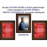 İstiklal Marşı ve Gençliğe Hitabe ve Atatürk Tablosu Çerçeveli - Üçlü Set ANICR42R3DY