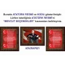 İstiklal Marşı ve Gençliğe Hitabe ve Atatürk Tablosu Çerçeveli - Üçlü Set ANICR42R3DY
