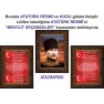 İstiklal Marşı ve Gençliğe Hitabe ve Atatürk Tablosu Çerçeveli - Üçlü Set ANICR42R3DY