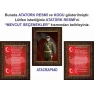 İstiklal Marşı ve Gençliğe Hitabe ve Atatürk Tablosu Çerçeveli - Üçlü Set ANICR42R3DY