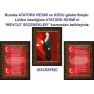 İstiklal Marşı ve Gençliğe Hitabe ve Atatürk Tablosu Çerçeveli - Üçlü Set ANICR42R3DY