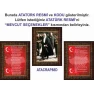 İstiklal Marşı ve Gençliğe Hitabe ve Atatürk Tablosu Çerçeveli - Üçlü Set ANICR42R3DY