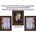 İstiklal Marşı ve Gençliğe Hitabe ve Atatürk Tablosu Çerçeveli - Üçlü Set ANICR43R3DY