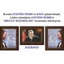İstiklal Marşı ve Gençliğe Hitabe ve Atatürk Tablosu Çerçeveli - Üçlü Set ANICR43R3DY