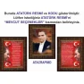 İstiklal Marşı ve Gençliğe Hitabe ve Atatürk Tablosu Çerçeveli - Üçlü Set ANICR44R3DY
