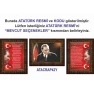 İstiklal Marşı ve Gençliğe Hitabe ve Atatürk Tablosu Çerçeveli - Üçlü Set ANICR44R3DY