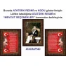 İstiklal Marşı ve Gençliğe Hitabe ve Atatürk Tablosu Çerçeveli - Üçlü Set ANICR44R3DY