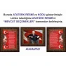 İstiklal Marşı ve Gençliğe Hitabe ve Atatürk Tablosu Çerçeveli - Üçlü Set ANICR44R3DY