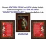 İstiklal Marşı ve Gençliğe Hitabe ve Atatürk Tablosu Çerçeveli - Üçlü Set ANICR44R3DY
