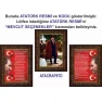 İstiklal Marşı ve Gençliğe Hitabe ve Atatürk Tablosu Çerçeveli - Üçlü Set ANICR44R3DY