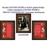 İstiklal Marşı ve Gençliğe Hitabe ve Atatürk Tablosu Çerçeveli - Üçlü Set ANICR44R3DY
