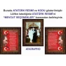 İstiklal Marşı ve Gençliğe Hitabe ve Atatürk Tablosu Çerçeveli - Üçlü Set ANICR44R3DY