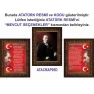 İstiklal Marşı ve Gençliğe Hitabe ve Atatürk Tablosu Çerçeveli - Üçlü Set ANICR44R3DY