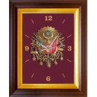 Osmanlı Arması Resimli Duvar Saati Dikdörtgen 37x46cm ANIDSD04OAD