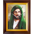 Hz. Ali Resimli Duvar Saati Dikdörtgen 37x46cm ANIDSD06HAD