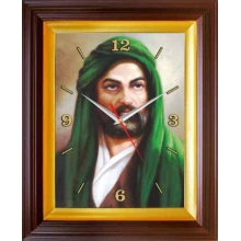 Hz. Ali Resimli Duvar Saati Dikdörtgen 37x46cm ANIDSD06HAD