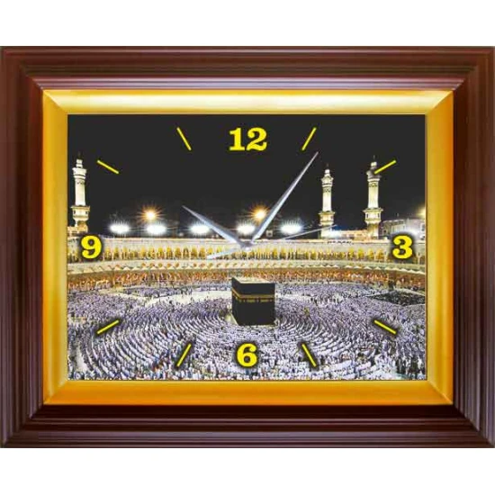 Kabe Resimli Duvar Saati Dikdörtgen 46x37cm ANIDSD11KBY