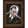 Atatürk Tablosu Çerçeveli - Kızgın Bakan Mustafa Kemal Portresi Siyah/Beyaz ATACRAP01D1 Atatürk Tablosu Çerçeveli - Kızgın Bakan Mustafa Kemal Portresi Siyah/Beyaz ATACRAP01D1