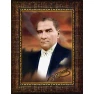 Atatürk Tablosu Çerçeveli - Şahin Bakışlı Mustafa Kemal Portresi ATACRAP08D