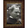 Atatürk Tablosu Çerçeveli - Doğal Mustafa Kemal Portresi Yandan Profil Siyah/Beyaz ATACRAP12D Atatürk Tablosu Çerçeveli - Doğal Mustafa Kemal Portresi Yandan Profil Siyah/Beyaz ATACRAP12D