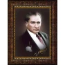 Atatürk Tablosu Çerçeveli - Suskun Mustafa Kemal Portresi ATACRAP15D