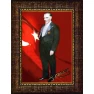 Atatürk Tablosu Çerçeveli - Ayakta Boydan Mustafa Kemal Portresi Bayraklı ATACRAP82D Atatürk Tablosu Çerçeveli - Ayakta Boydan Mustafa Kemal Portresi Bayraklı ATACRAP82D