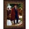 Atatürk Tablosu Kalpaklı Çerçeveli - Ayakta Boydan Mustafa Kemal Portresi Paltolu ATACRAP87D